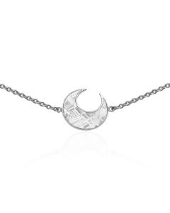 Bracelet météorite lune et argent