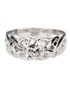 Gipsy Ring mit ein Diamant 1.75ct