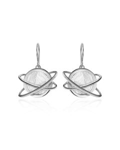 Meteorite Helio earrings in silver
